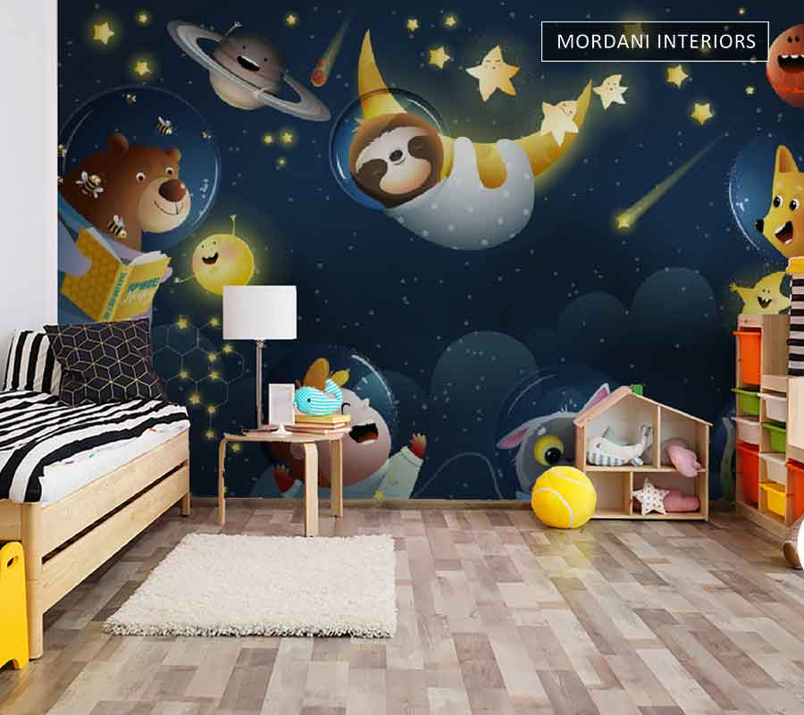 KIDS STAR SPACE KIDS WALL MURALS _ K